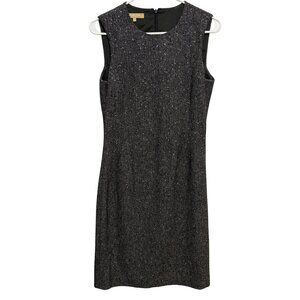 Michael Kors Sleeveless Herringbone Sheath Dress size 6